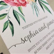 wedding invitations Sydney letterpress and print