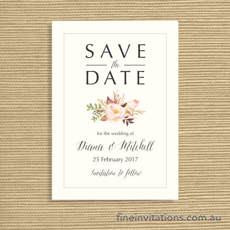 Sydney Save the Date card