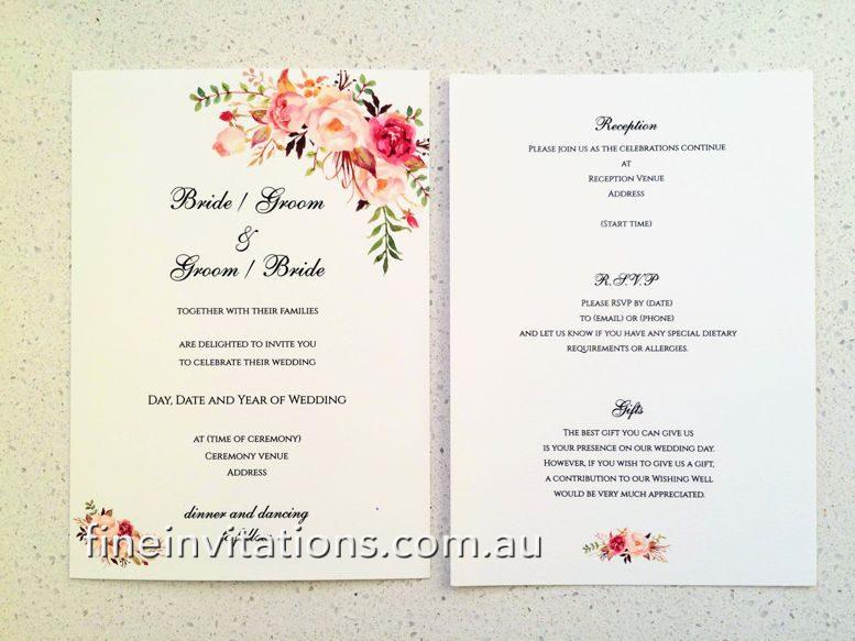 Sydney Express Wedding Invitations
