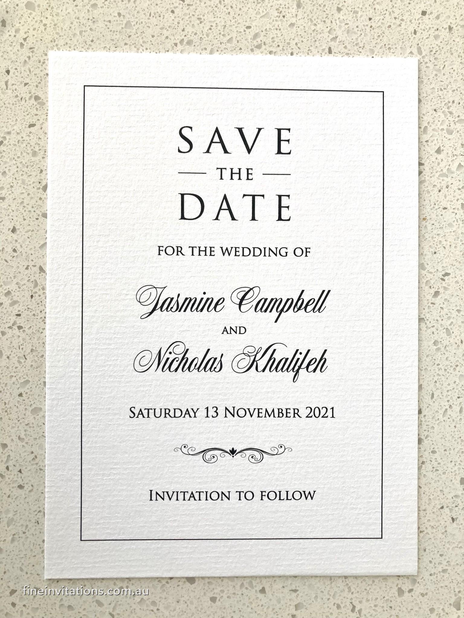 Sydney Wedding Save The Date