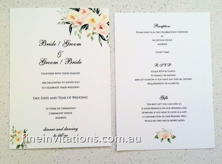 Sydney Express Wedding Invitations