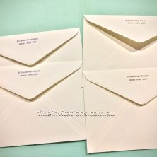 personal stationery Sydney; return address envelope printing