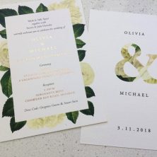 foil wedding invitations Sydney