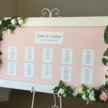 individual wedding table cards